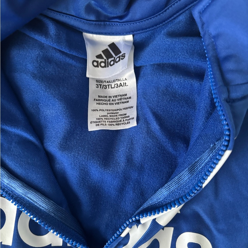 Adidas Royal Blue Zip-Up Jacket - Picture 3 of 4